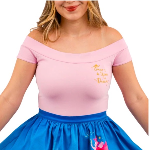 BNWT!✨ Disney Stitch Shoppe Sleeping Beauty Embroidered Fashion Top! 💗 - Picture 1 of 1